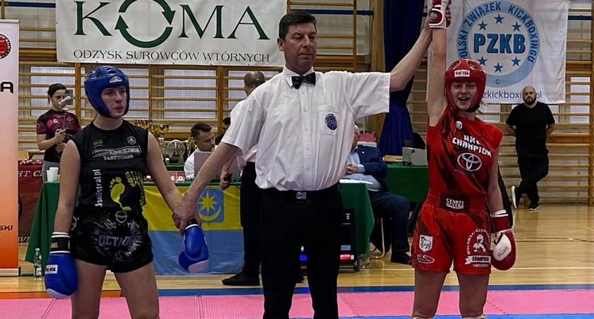 Oktawian Rybka i Kiara Kołtun na Mistrzostwach Polski Juniorów w Kick Boxingu