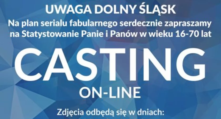 Statyści poszukiwani do dużego serialu fabularnego z udziałem czołówki polskich aktorów