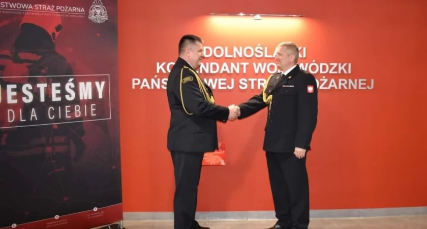Uroczyste powołanie zastępcy komendanta straży pożarnej w Wołowie