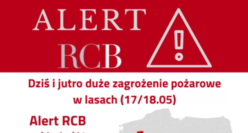 Duże zagrożenie pożarowe w lasach. Ważny apel RCB