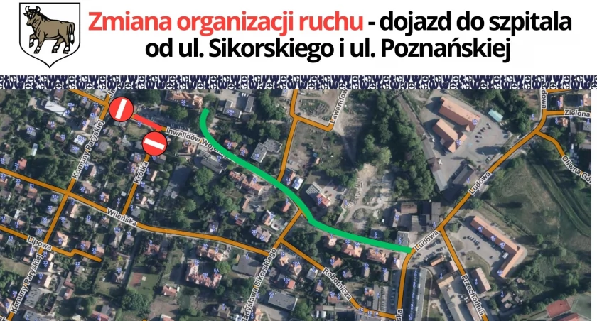 Zmiana organizacji ruchu w okolicy szpitala