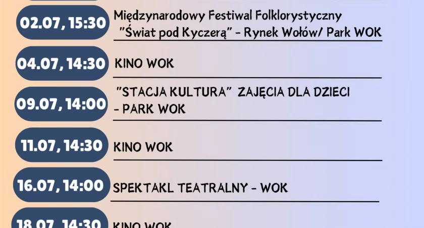 Wołowski Ośrodek Kultury zaprasza na lipcowe atrakcje