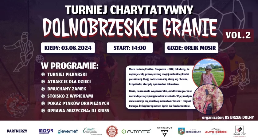 Charytatywny turniej piłkarski w Brzegu Dolnym!