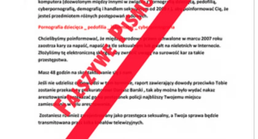 Fałszywe e-maile nadal rozsyłane