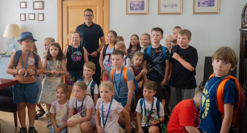 Koloniści z wizytą u zastępcy burmistrza