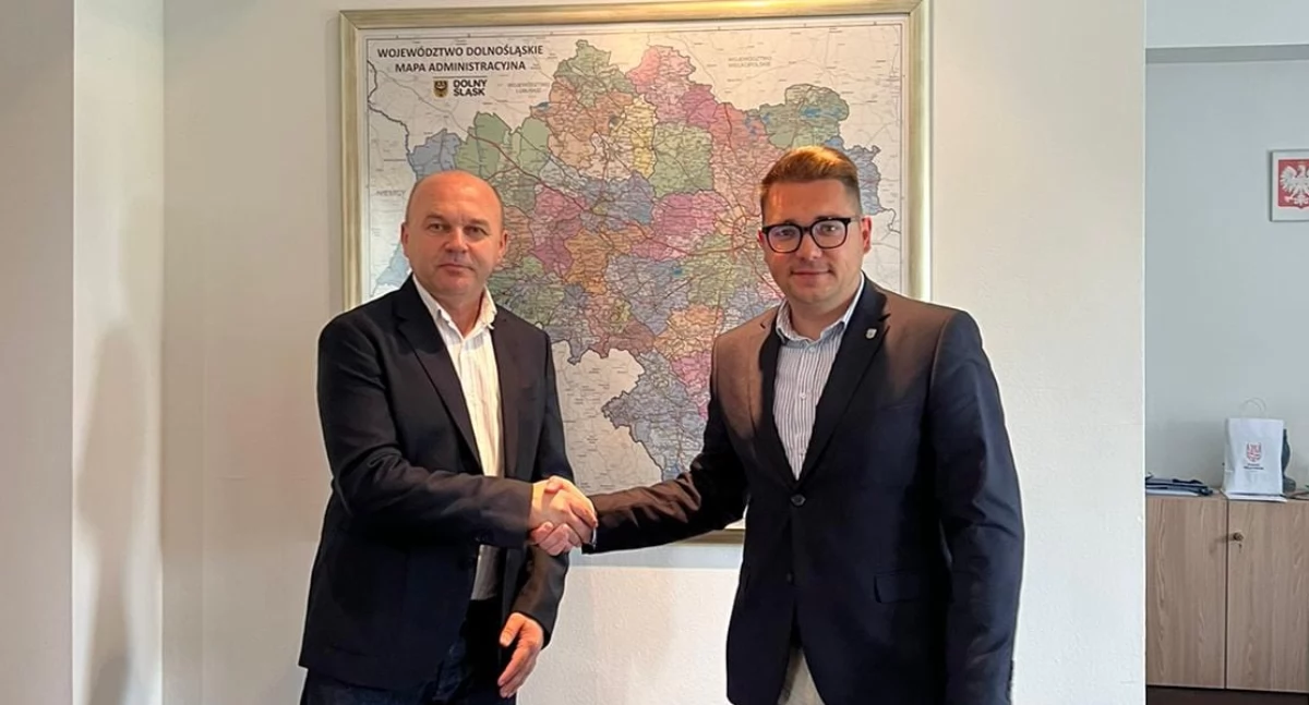 Rozmawiali z wicemarszałkiem o rozwoju sportu w gminie Brzeg Dolny