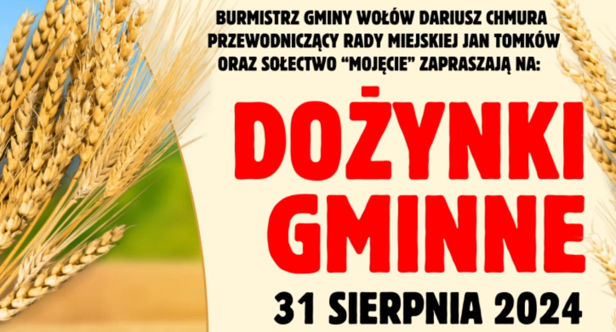 Dożynki Gminy Wołów w Mojęcicach. Będzie koncert zespołu Dejw i zabawa z DJ Marcinem