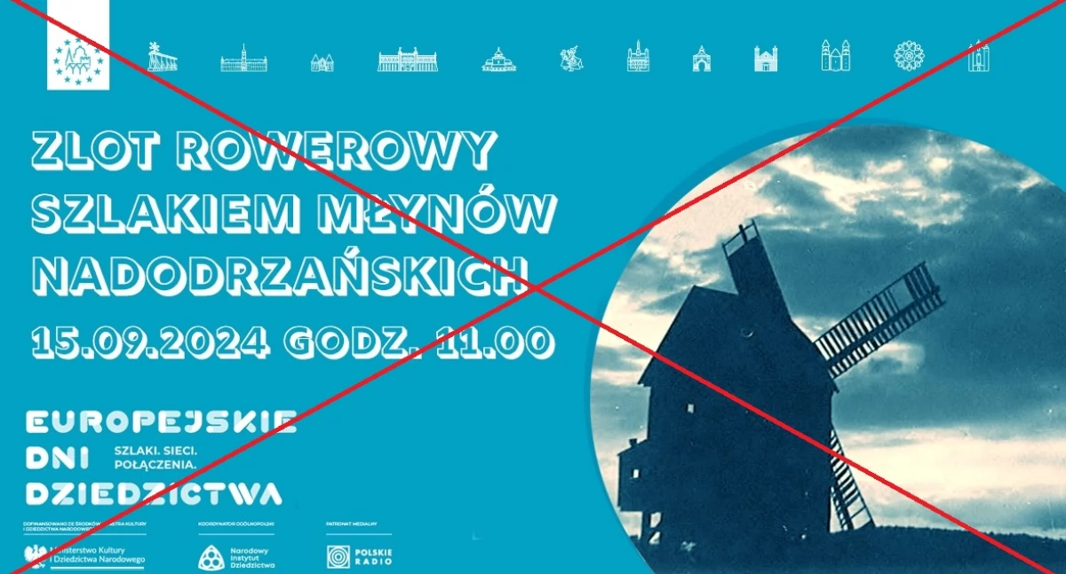 Zlot Rowerowy Szlakiem Młynów Nadodrzańskich przełożony