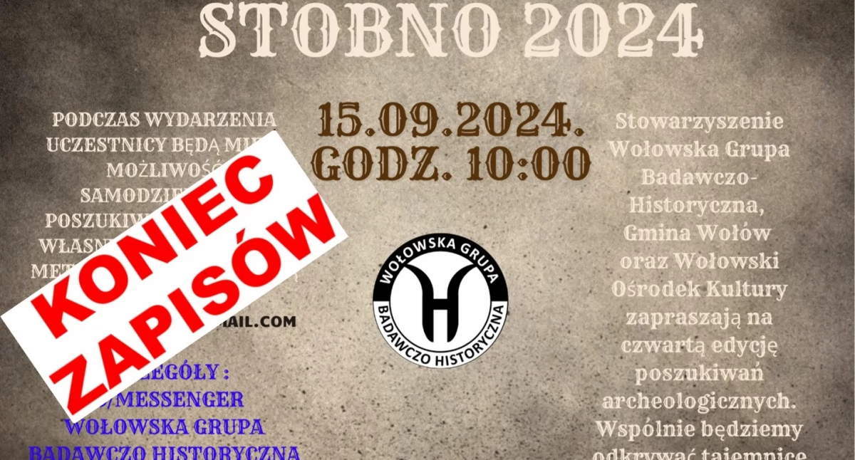 Historyczna impreza dla poszukiwaczy skarbów w Stobnie!