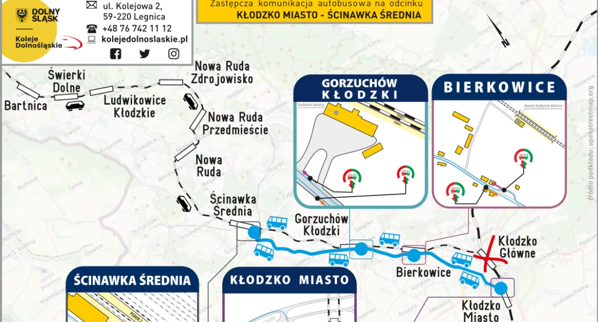 21 września 2024: plan sieci Kolei Dolnośląskich