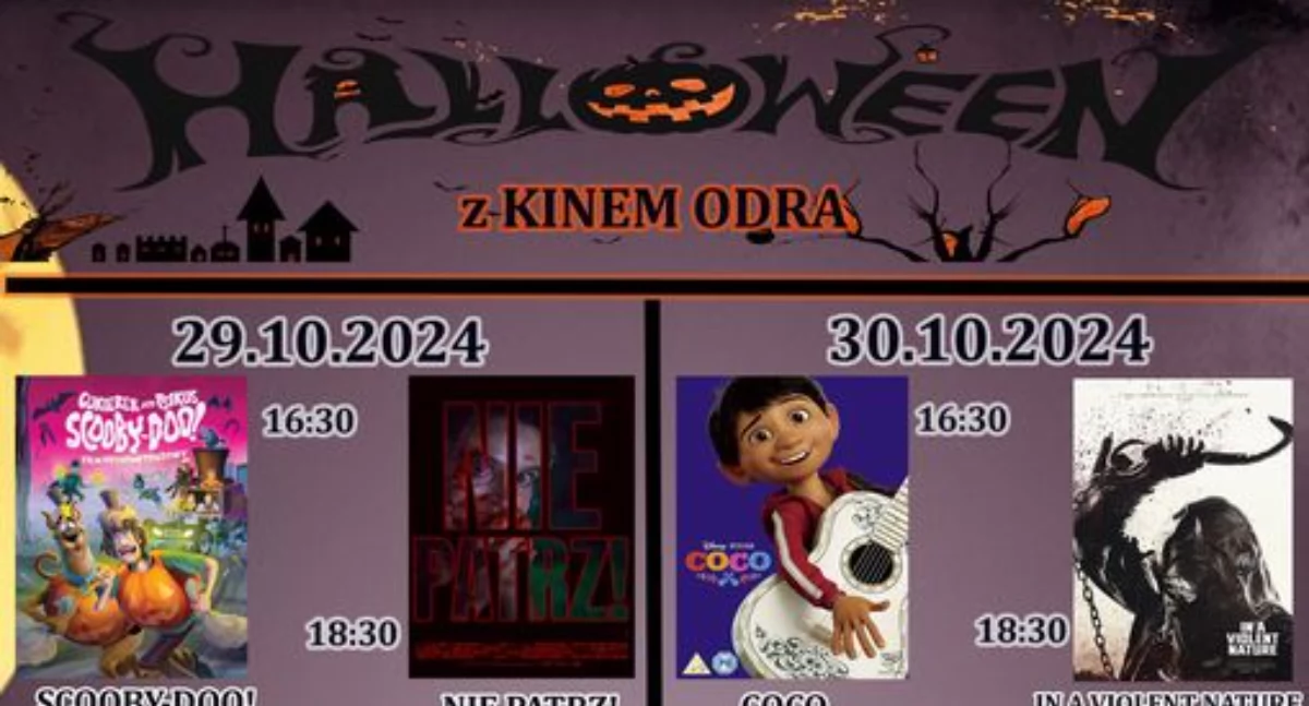 Strach i śmiech w Kinie Odra. Zobacz, co Cię czeka na Halloween!