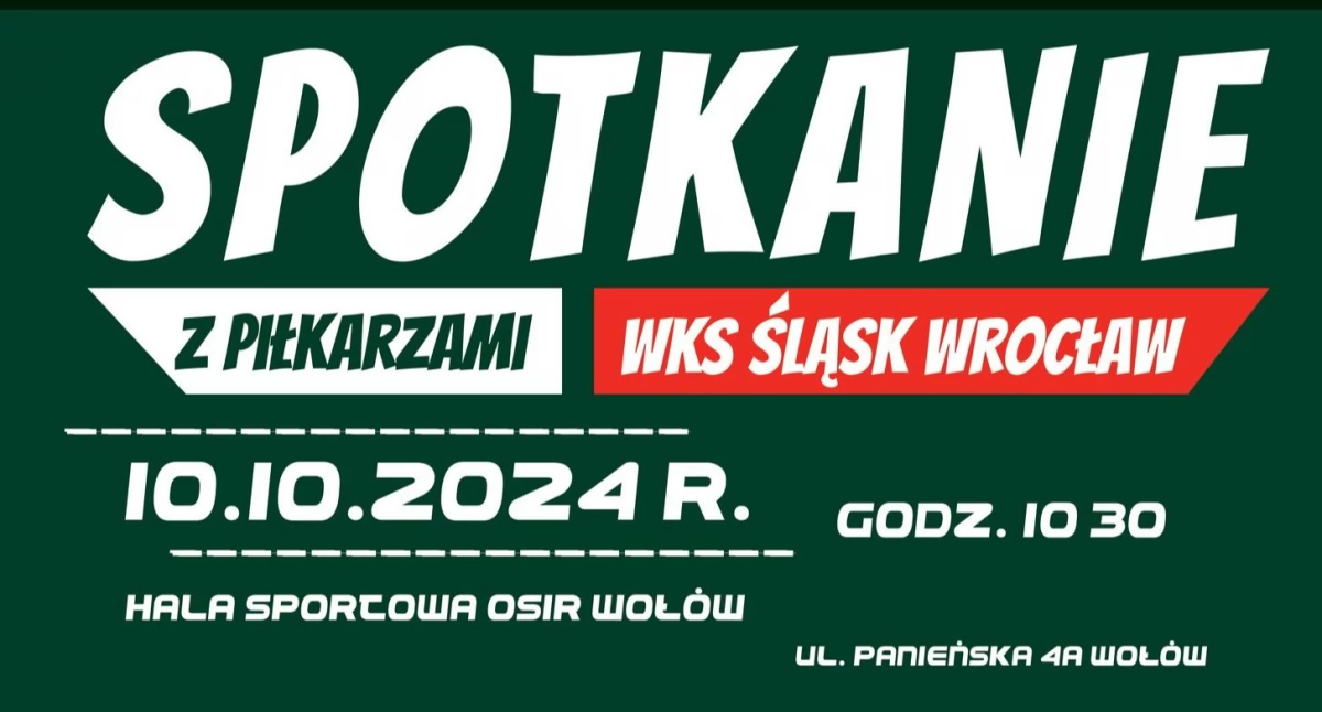 Piłkarze Śląska Wrocław przyjadą do Wołowa!