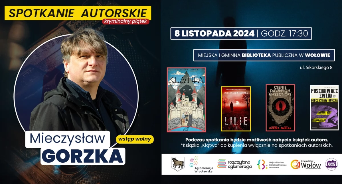 Wołowska biblioteka zaprasza na spotkanie z pisarzem