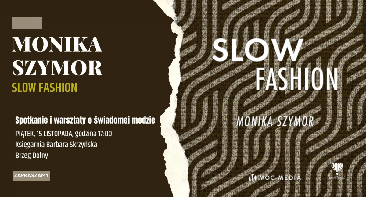  Księgarnia zaprasza na spotkanie z edukatorką i propagatorką idei slow fashion