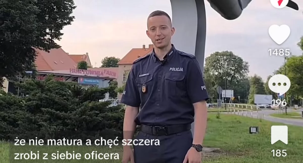 Wołowscy policjanci są wszędzie: na TikTok i na ulicy