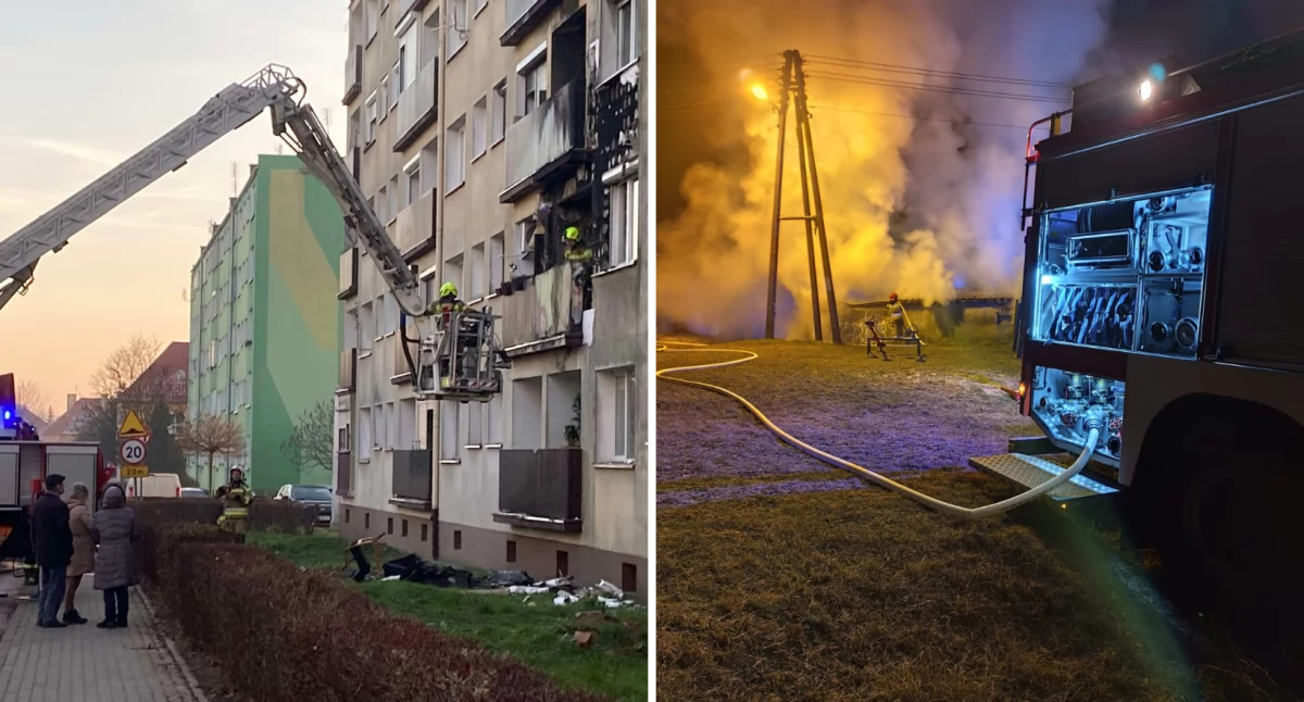 Dwa groźne pożary w jeden dzień 