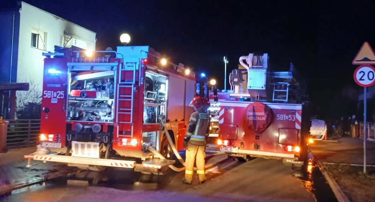 Pożar domu w Brzegu Dolnym. Jedna osoba trafiła do szpitala [AKTUALIZACJA]
