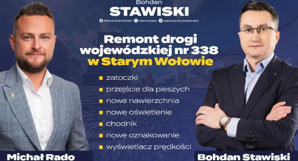 Radny informuje o rozpoczęciu remontu drogi