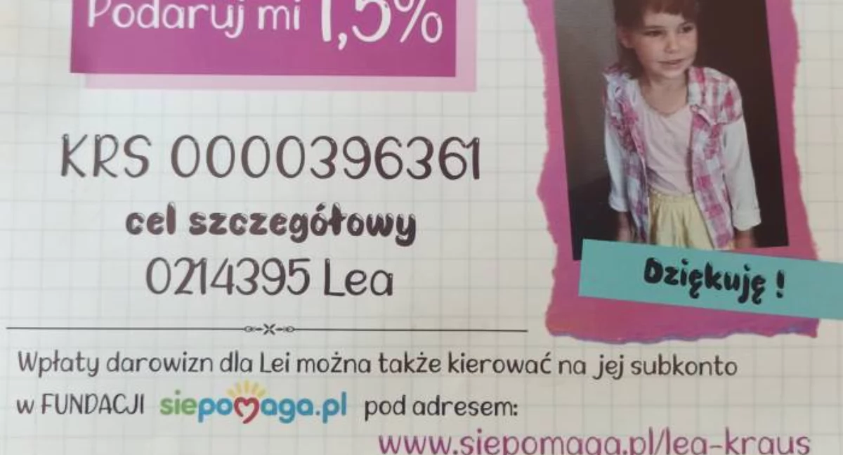 Lea liczy na wasze wsparcie
