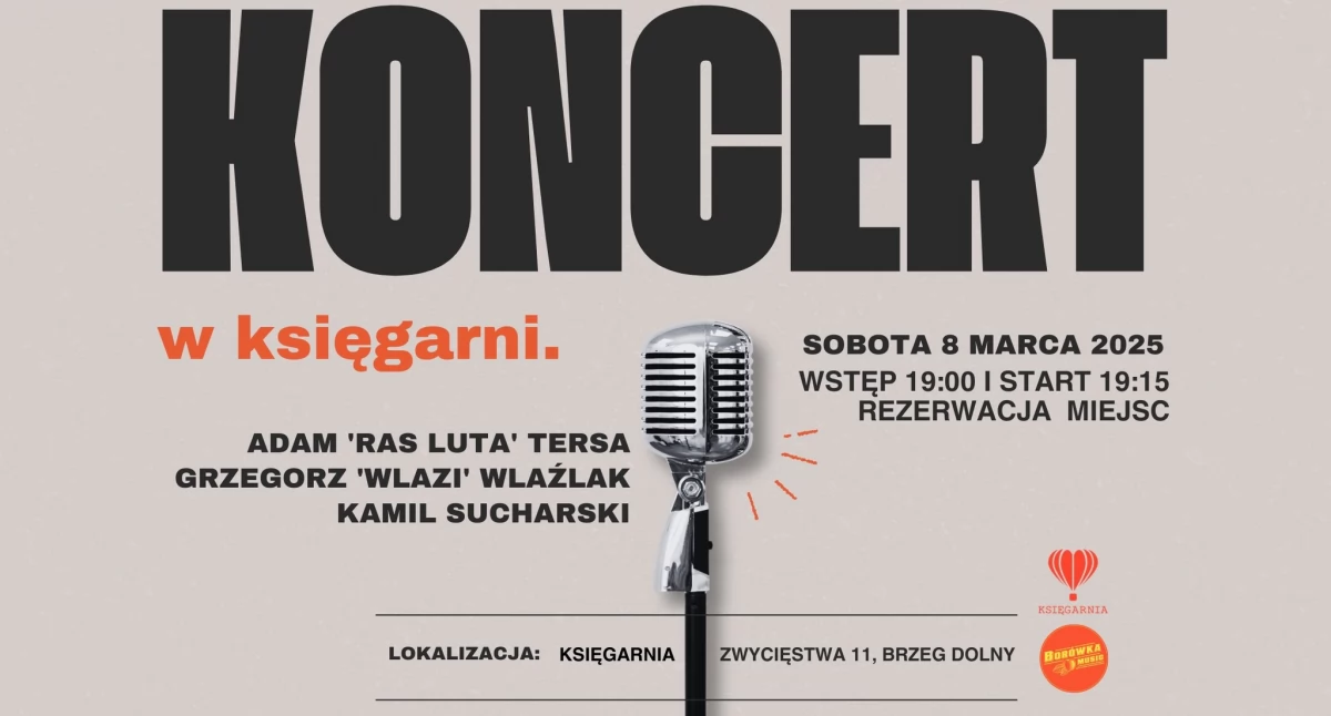 Reggae w księgarni? Kameralny koncert w Brzegu Dolnym