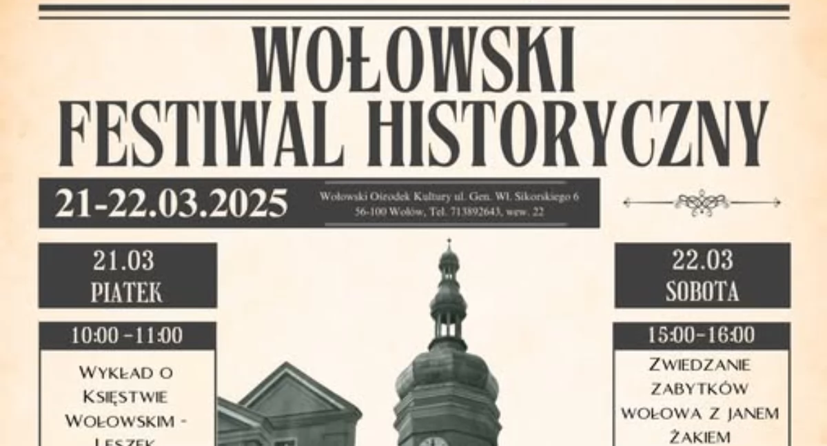 Wołowski Festiwal Historyczny już w marcu