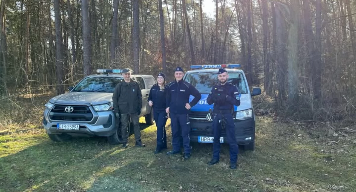 Policja i Straż Leśna wspólnie dbają o bezpieczeństwo w lasach powiatu wołowskiego