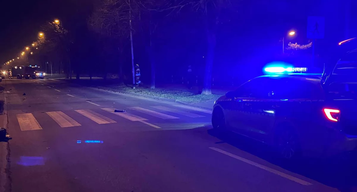 Groźny wypadek w Brzegu Dolnym. Piesza potrącona na przejściu dla pieszych