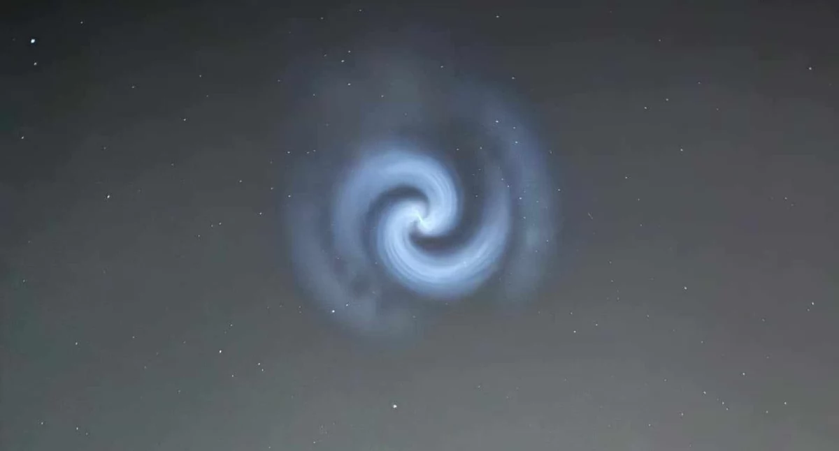 Tajemnicza spirala na niebie