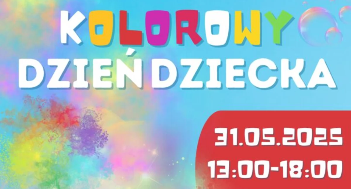 Kolorowy Dzień Dziecka – HOLI Święto Kolorów i Festiwal Baniek Mydlanych