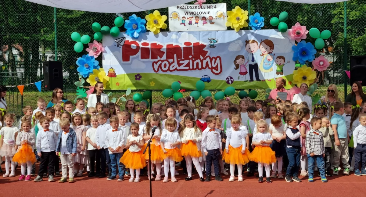 Rodzina, radość i ruch – tak świętowano w Przedszkolu nr 4 w Wołowie