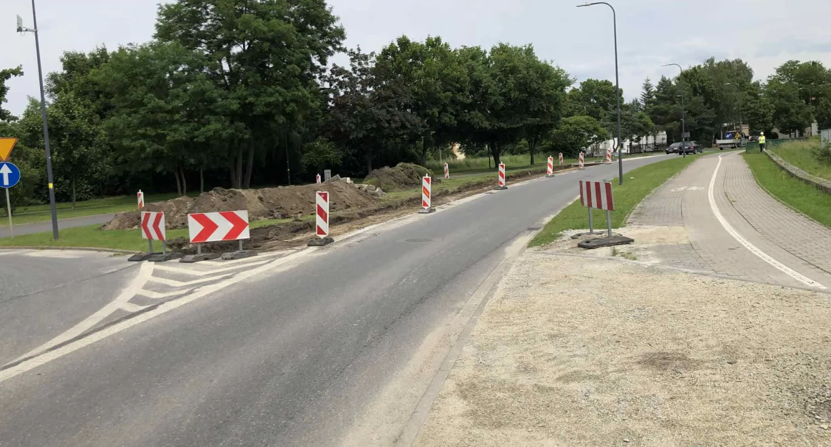 Zmiana organizacji ruchu w Wołowie – rusza budowa ronda przy ul. Jana Pawła II