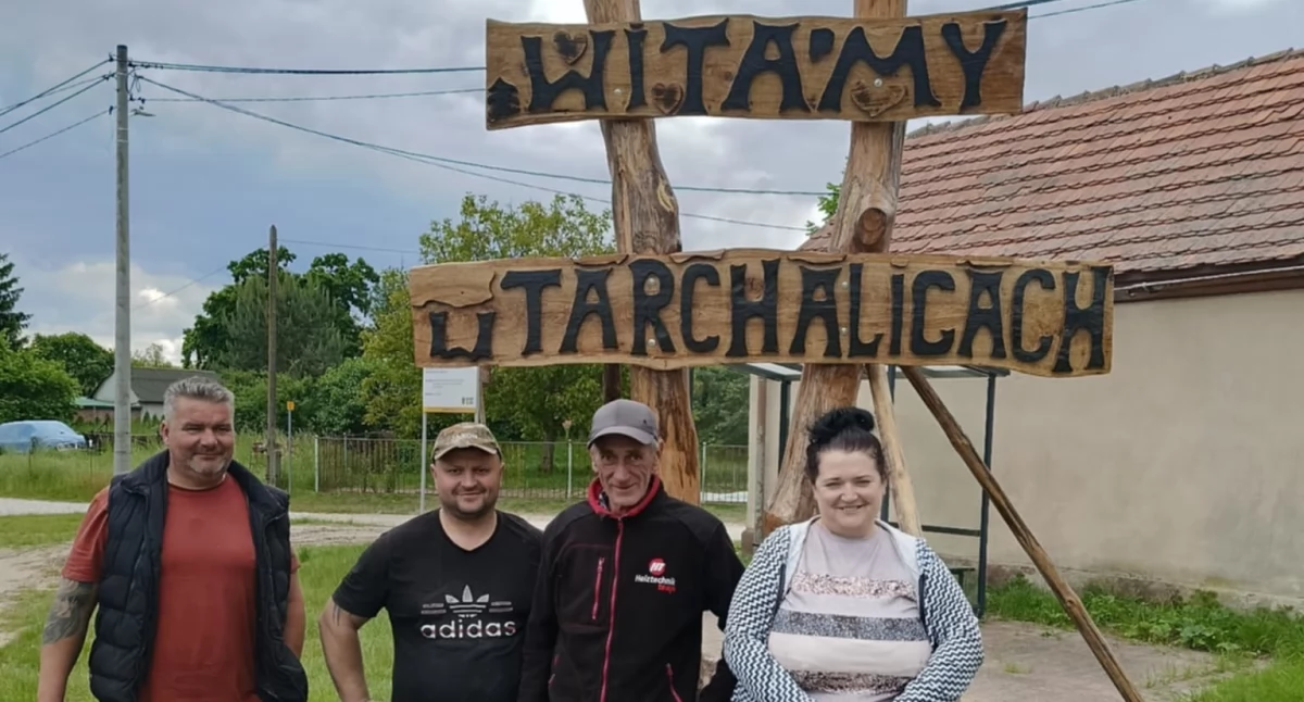 Mieszkańcy Tarchalic z nowym witaczem na mapie sołectwa