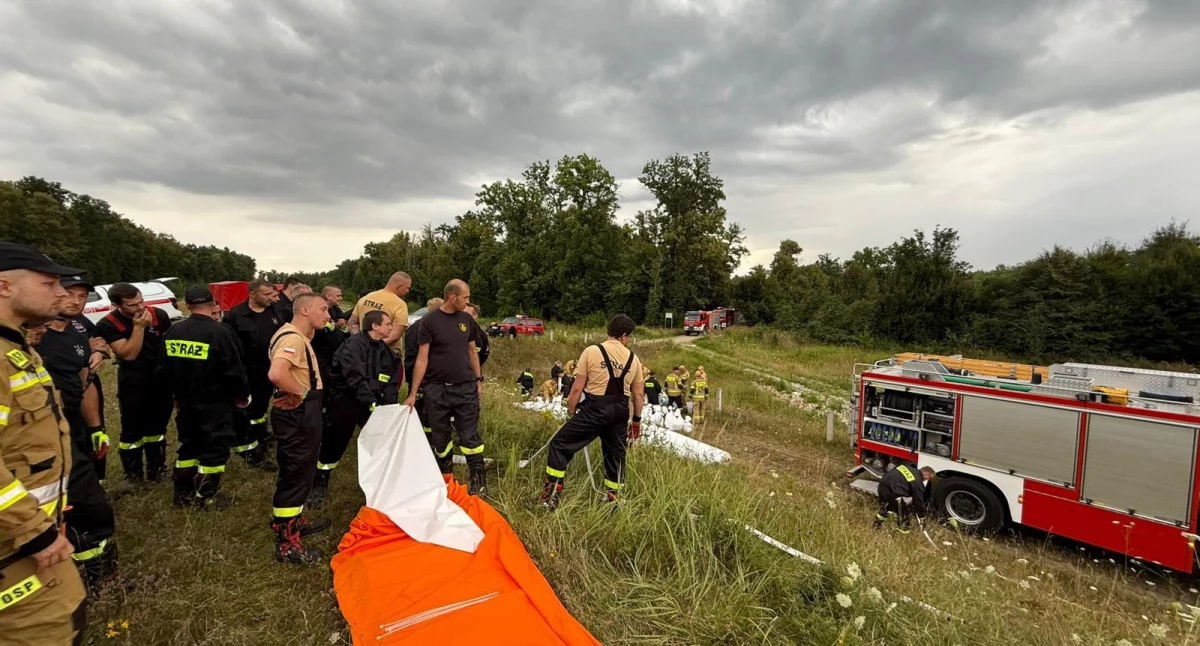 Strażacy OSP szkolili się z działań przeciwpowodziowych w Wołowie