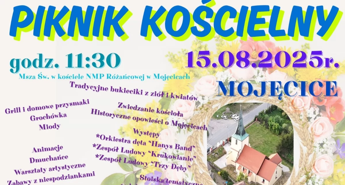 Mojęcice zapraszają na Piknik Kościelny 