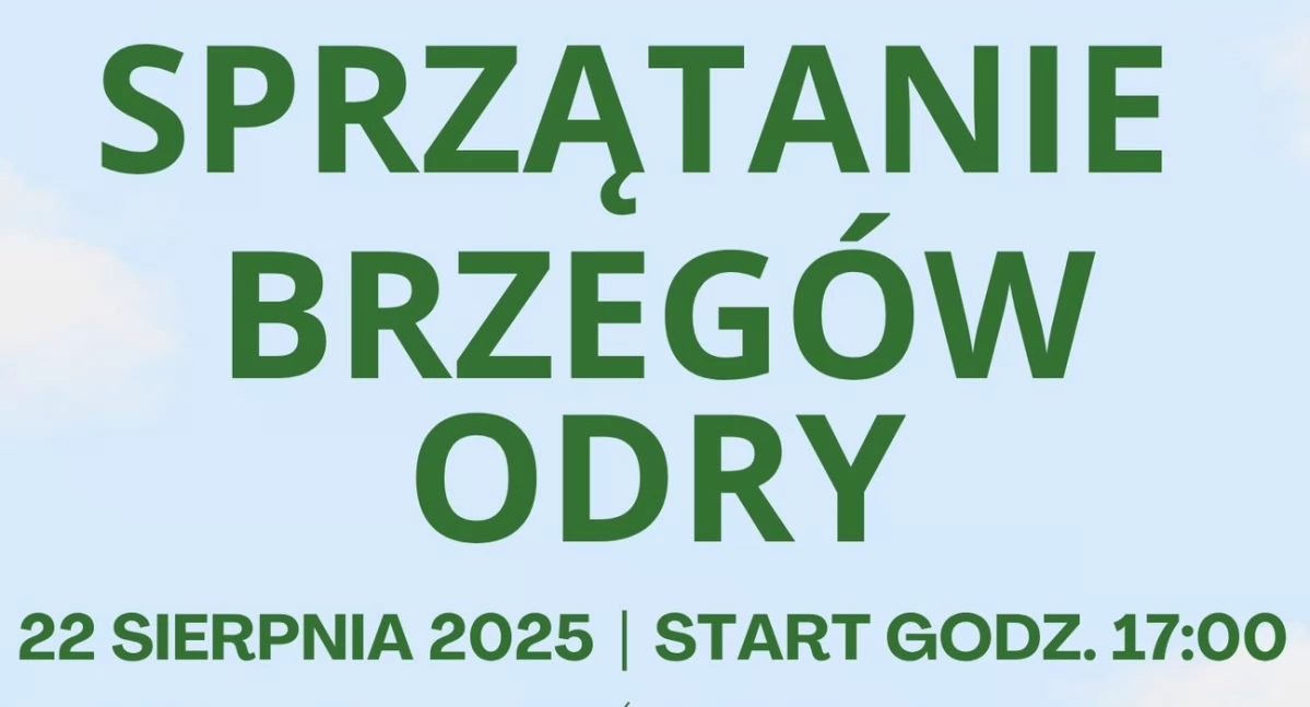 Sprzątanie Brzegów Odry – mieszkańcy Wołowa wspólnie zadbają o środowisko