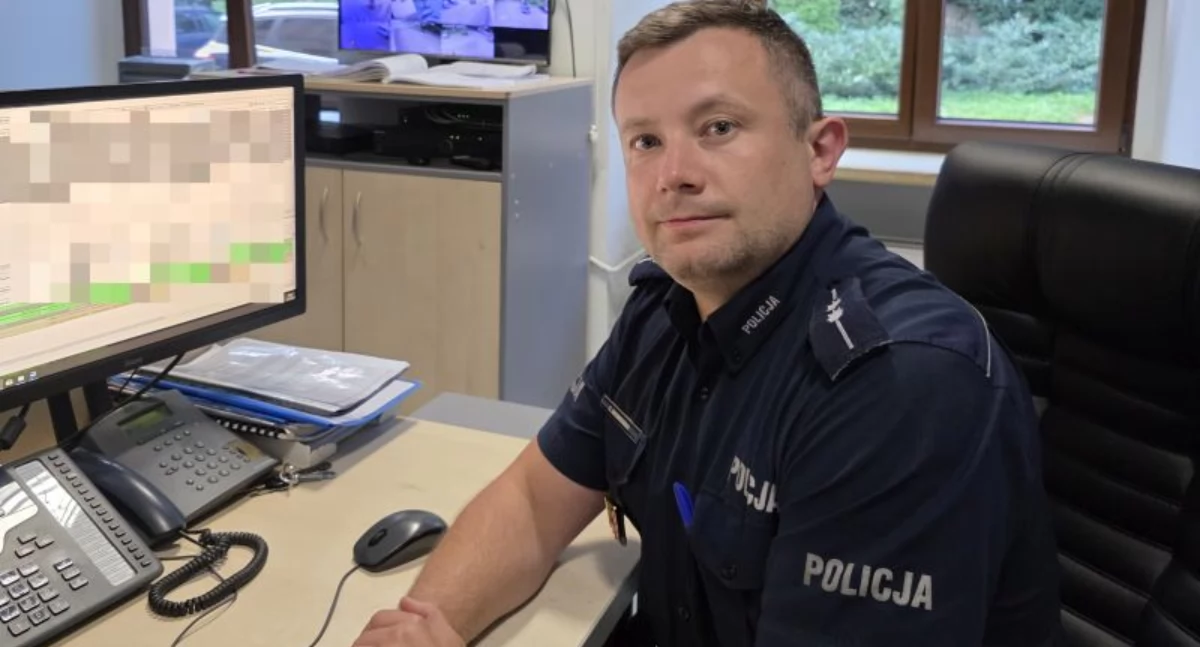 Szybka reakcja dyżurnego zapobiegła tragedii. Uratował życie kobiecie