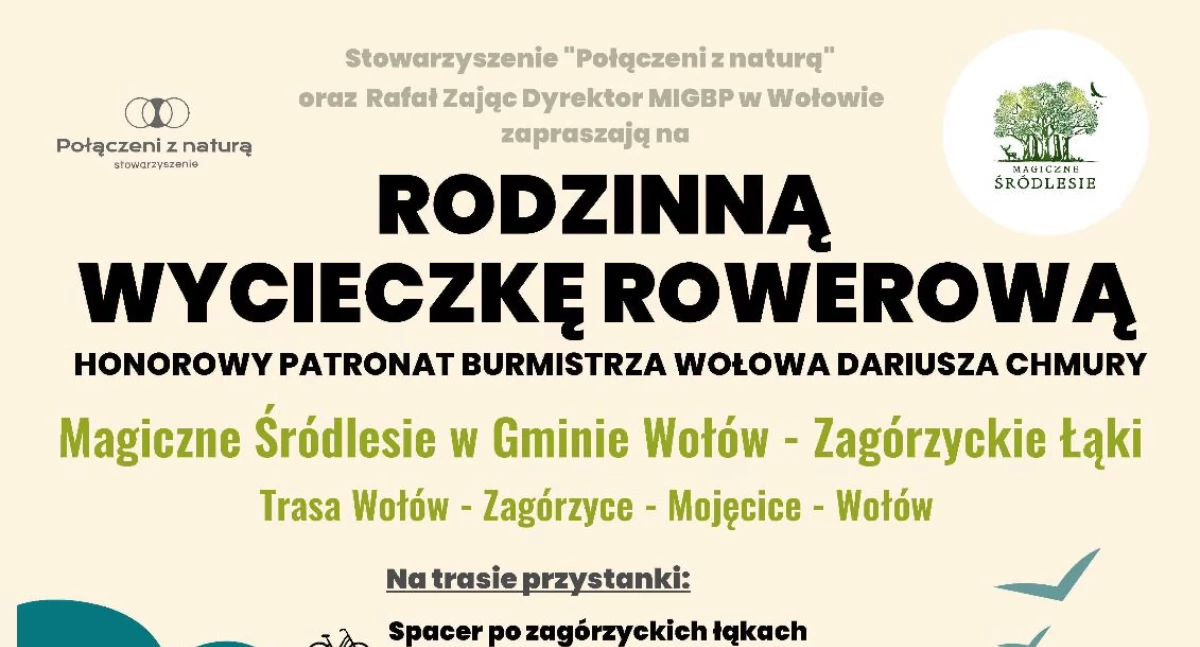 Rodzinna wycieczka rowerowa do Zagórzyckich Łąk