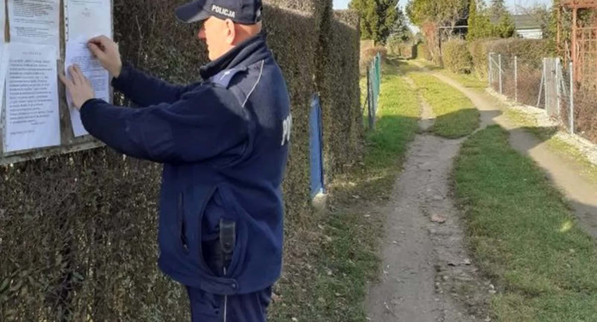 Ważny apel wołowskich policjantów do właścicieli ogródków działkowych