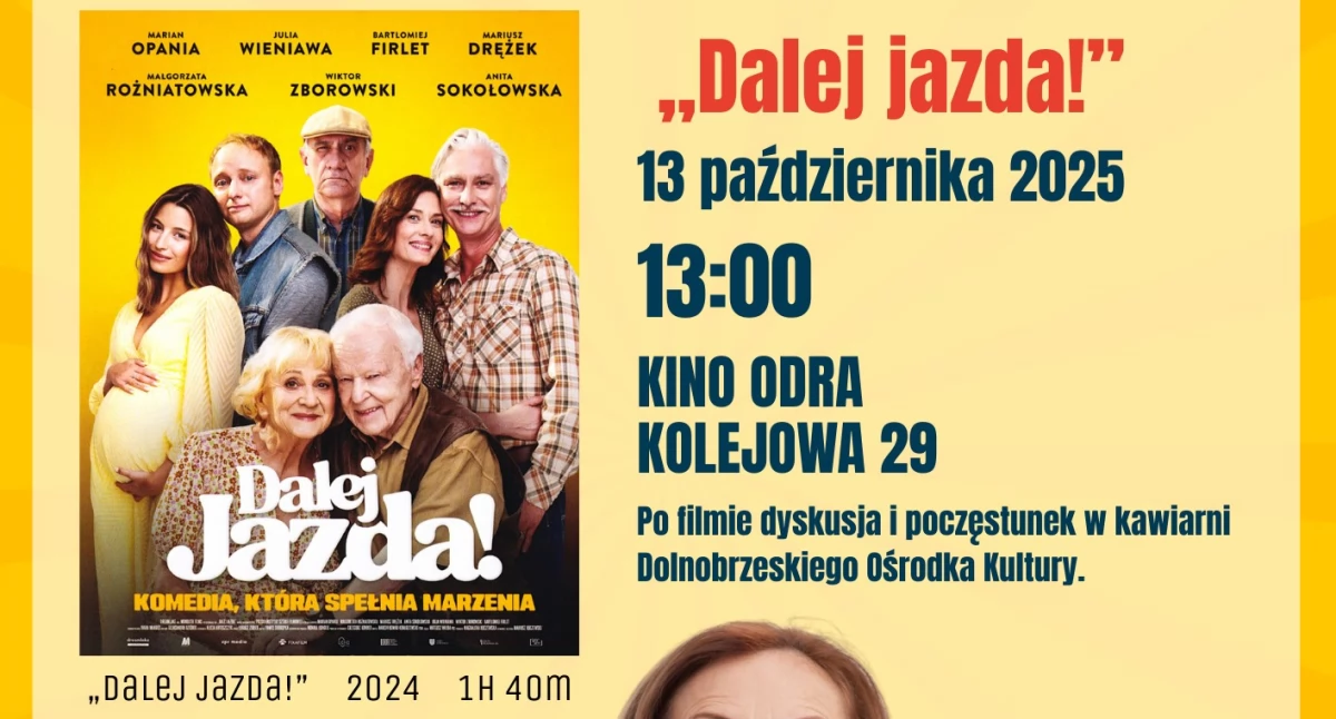 Bezpłatny seans dla seniorów w Brzegu Dolnym – start Filmowego Klubu Seniora