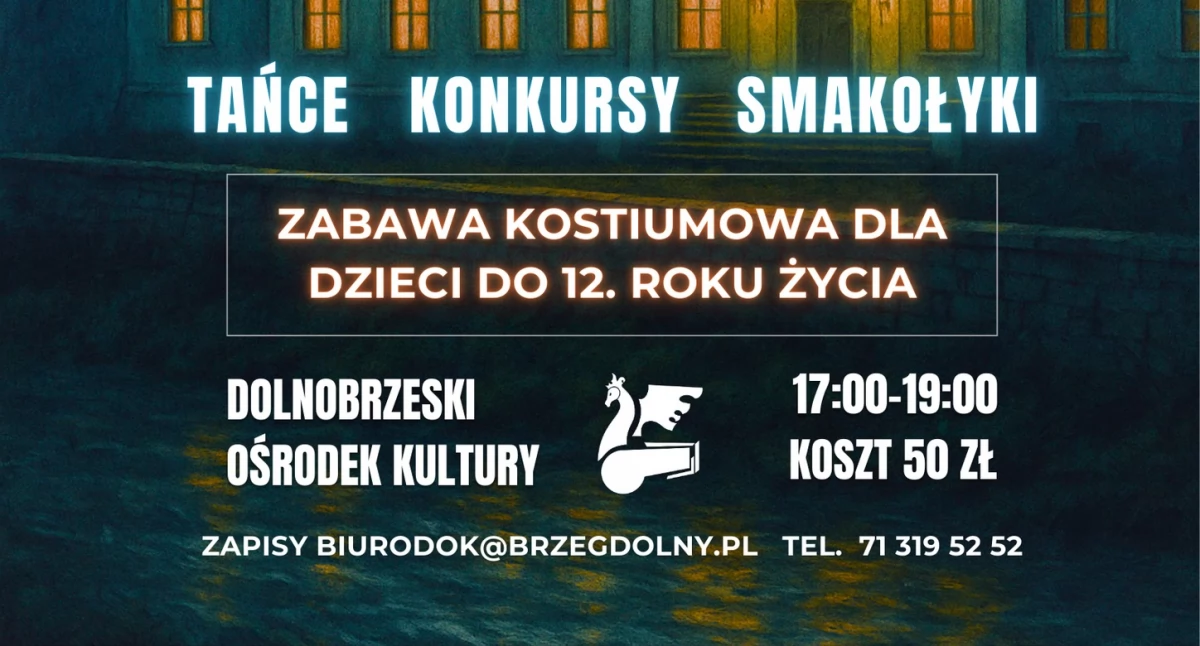 Halloween w Pałacu – upiornie wesoła impreza halloweenowa dla dzieci w Brzegu Dolnym!