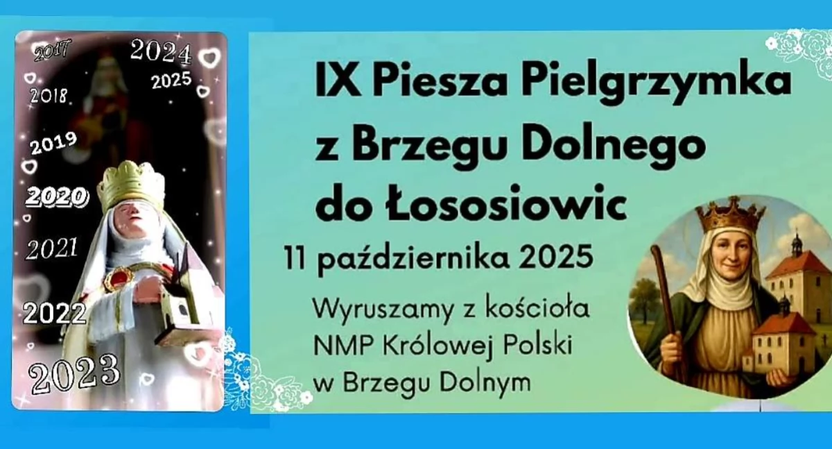 IX Piesza Pielgrzymka z Brzegu Dolnego do Łososiowic już w najbliższą sobotę