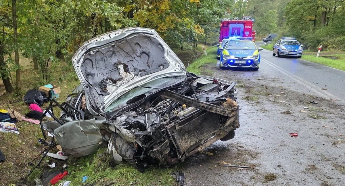 Policyjny pościg w powiecie wołowskim. Zatrzymano obcokrajowca – w aucie narkotyki, poszukiwany pasażer i skradzione towary
