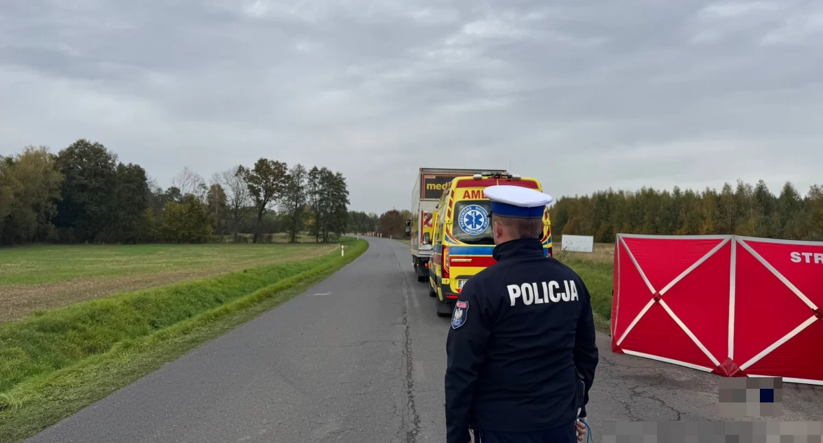 Wypadek śmiertelny na DW338: utrudnienia w ruchu i apel o ostrożność