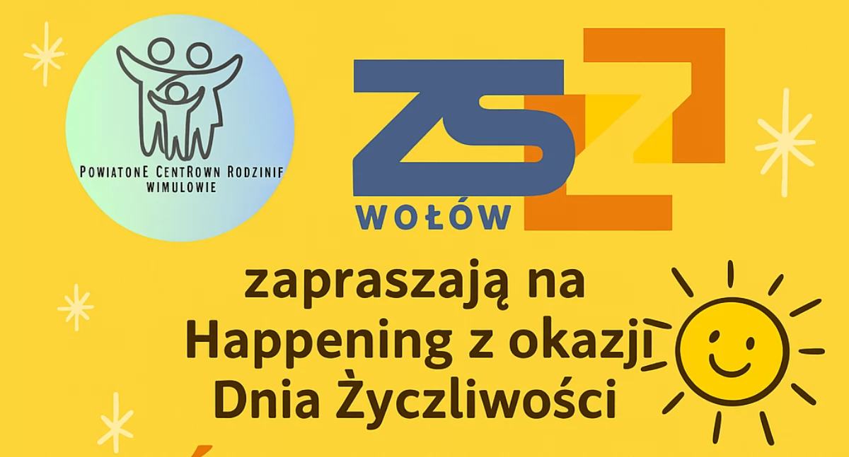 W Wołowie odbędzie się happening „Uśmiech podaj dalej” z okazji Dnia Życzliwości