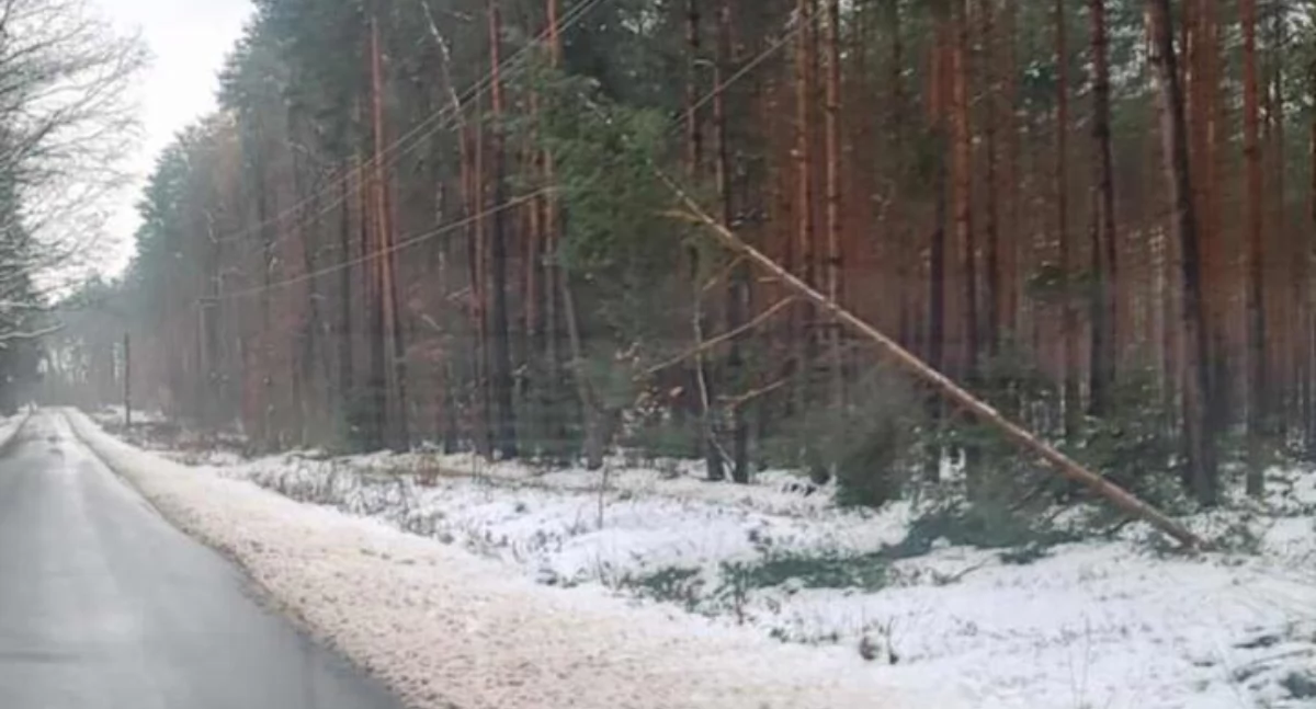  21 interwencji straży pożarnej. Powiat wołowski pod ciężarem śniegu 