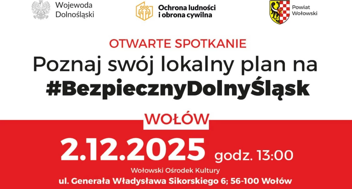 Otwarte spotkanie o bezpieczeństwie w Wołowie