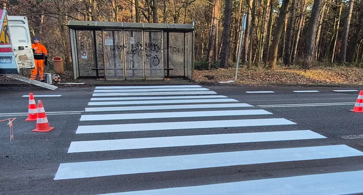 Nowe przejścia dla pieszych na drogach powiatowych