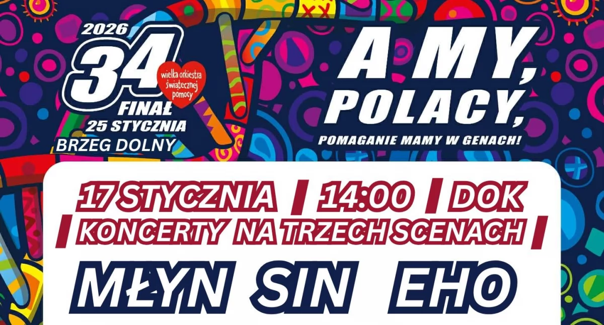 14 zespołów, 3 sceny i ponad 100 muzyków. Brzeg Dolny gra dla WOŚP