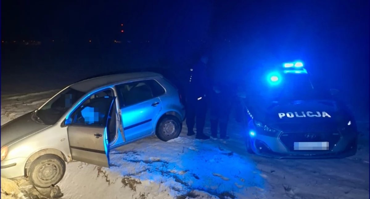 Dramatyczny pościg w Środzie Śląskiej. Policjanci zatrzymali poszukiwanego kierowcę