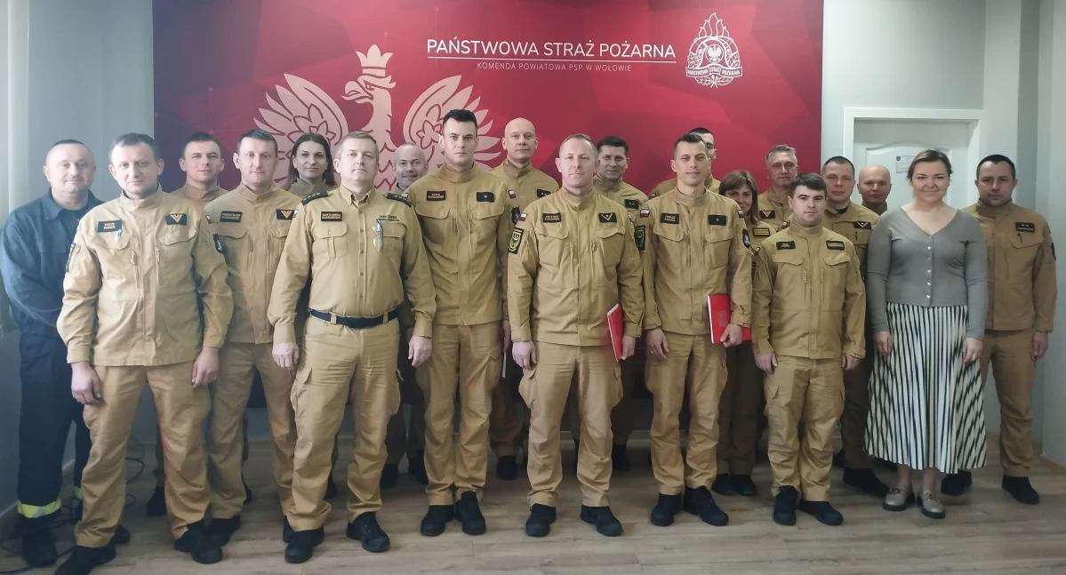 Nowi dowódcy w wołowskiej Straży Pożarnej. „Awans to przede wszystkim odpowiedzialność”